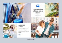 Design De Site Multifuncional Para Turismo E Viagens Pelo Mundo