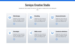 Serviços De Estúdio Criativo - Modelo De Site HTML