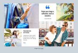 Modelo HTML5 Exclusivo Para Turismo E Viagens Pelo Mundo