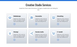 Kreativa Studiotjänster - HTML-Webbplatsmall