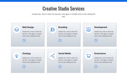 Creative Studio Services - Templates Website Design