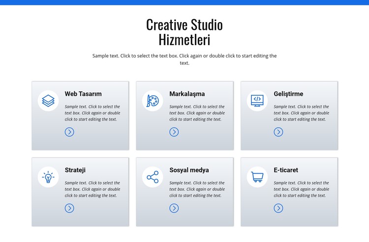 Yaratıcı stüdyo hizmetleri CSS Şablonu