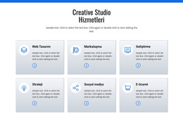 Yaratıcı Stüdyo Hizmetleri - HTML Web Sitesi Şablonu