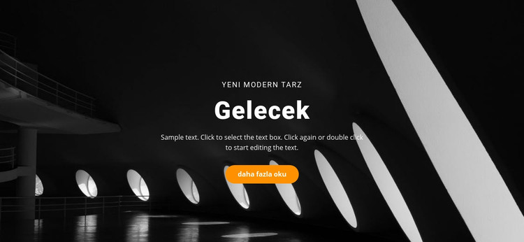 Gelecek bina konseptleri HTML Şablonu