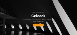 Gelecek Bina Konseptleri - Bir Sayfalık HTML Şablonu