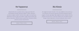İki Metin Sütunu - Güzel Web Sitesi Tasarımı
