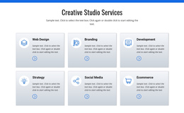 Creative Studio Services Website Editor Free