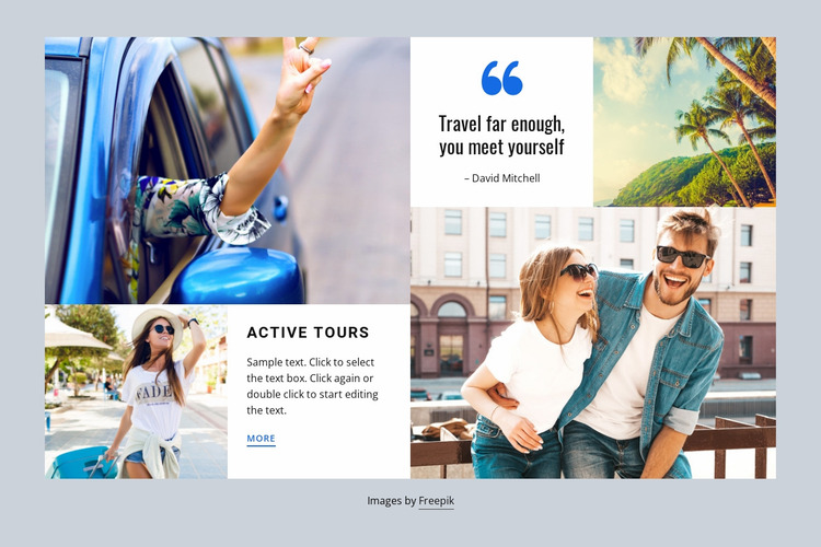 World tourism and travel Website Mockup