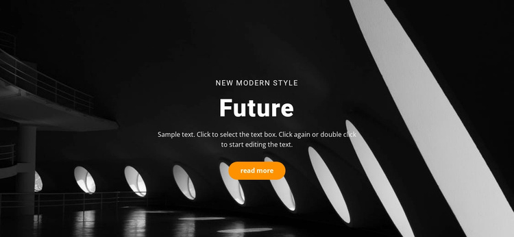 Future building concepts Landing Page