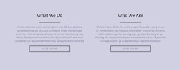 Two Text Columns - Free WordPress Theme
