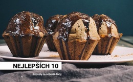 Jídlo A Dortové Dezerty – Šablona Pro Tvorbu Webových Stránek