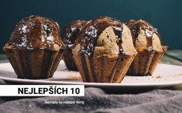 Jídlo A Dortové Dezerty – Jednoduchá Šablona Webu