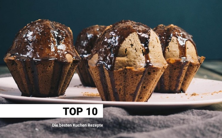 Essen und Kuchen Desserts Website Builder-Vorlagen