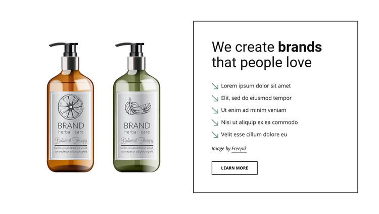 Brand marketing strategy Homepage Design