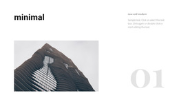 Minimal Building Style - Web Page Template