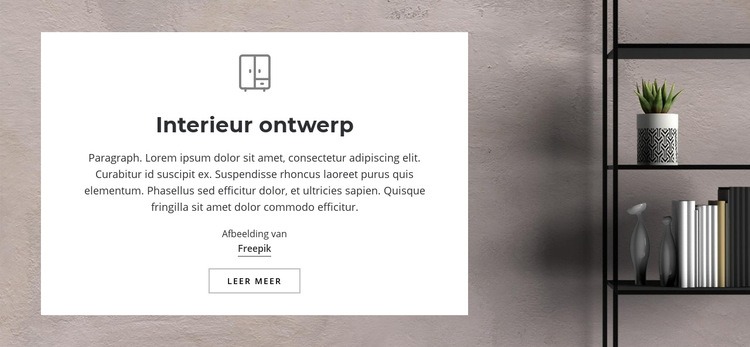 Woonkamer interieur Website ontwerp