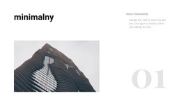 Minimalistyczny Styl Budynku - Piękny Projekt Strony Internetowej