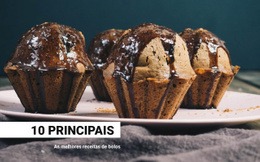 Alimentos E Sobremesas De Bolo Modelo