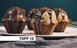 Sidans HTML För Mat Och Tårta Desserter