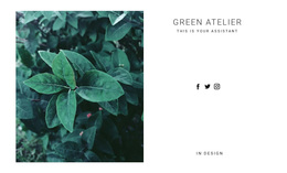 HTML Page Design For Green Nature Plant