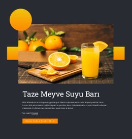 Taze Meyve Suyu Içeceği Için Açılış Sayfası SEO'Su