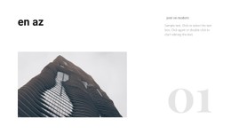 Minimal Yapı Stili Ücretsiz CSS Web Sitesi Şablonu