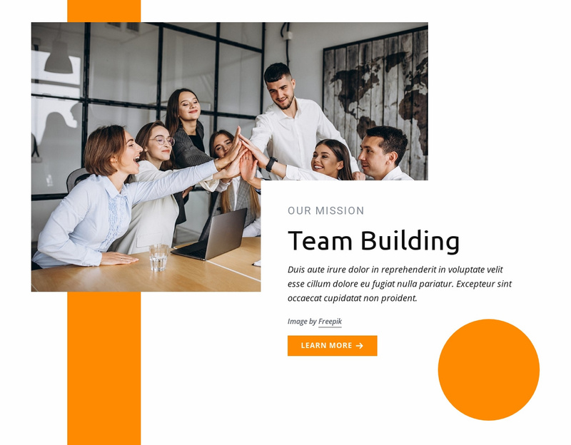 Team building training Webflow Template Alternative