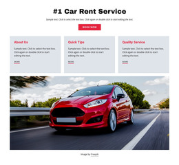 Luxury Car Rental Service - Responsive Homepage Design