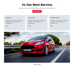 Luxury Car Rental Service Page Photography Portfolio