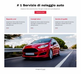 Servizio Di Noleggio Auto Di Lusso - Modello Di Sito Web Personale