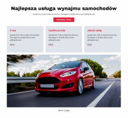 Wypożyczalnia Samochodów Luksusowych Szablony HTML5 Responsywne Za Darmo