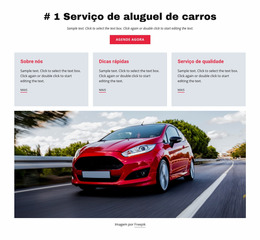 Serviço De Aluguel De Carros De Luxo - Modelo De Site Joomla