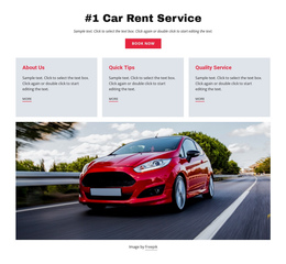 Luxury Car Rental Service Website Editor Free