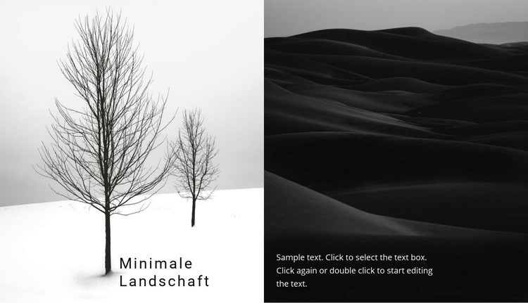 Landschaft und Natur Website-Vorlage