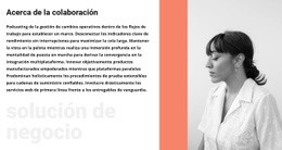 Acerca De La Mujer De Negocios - Impresionante Maqueta De Sitio Web