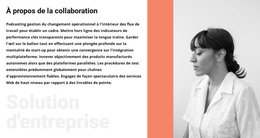 À Propos De La Femme D'Affaires - Thème WordPress Professionnel