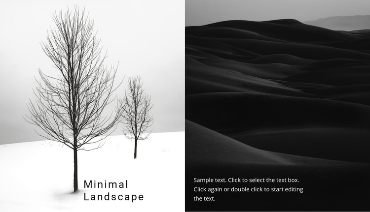 Landscape and nature Homepage Design