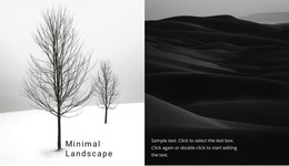 HTML Page Design For Landscape And Nature