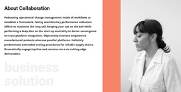 About Business Woman - Professional HTML5 Template