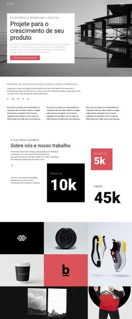 Maquete De Site Multifuncional Para Agência De Crescimento De Negócios