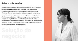 Sobre Mulher De Negócios - Modelo HTML5 Profissional