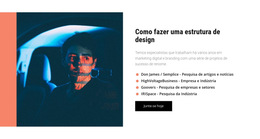 Modelo De Design Para Estrutura De Trabalho De Negócios