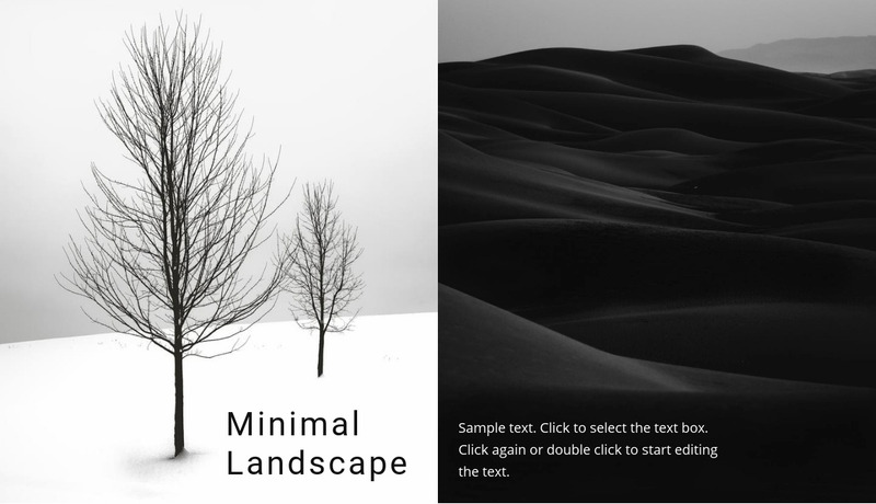 Landscape and nature Web Page Design