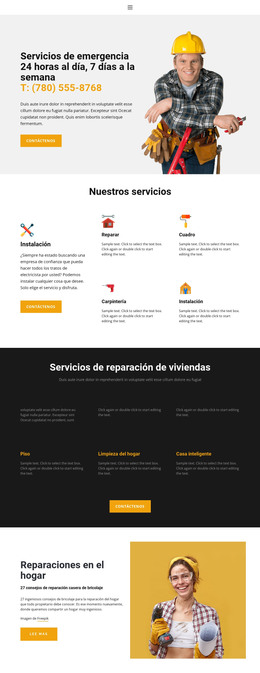 Aterrizaje HTML Para Resolviendo Problemas Domésticos