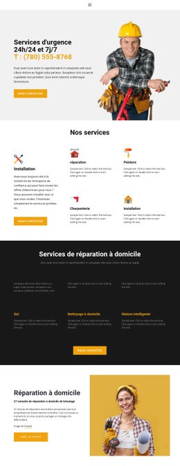 Résoudre Les Problèmes Ménagers – Modèle HTML5 Prêt À L'Emploi