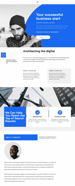 Multipurpose Website Design For Lining Up