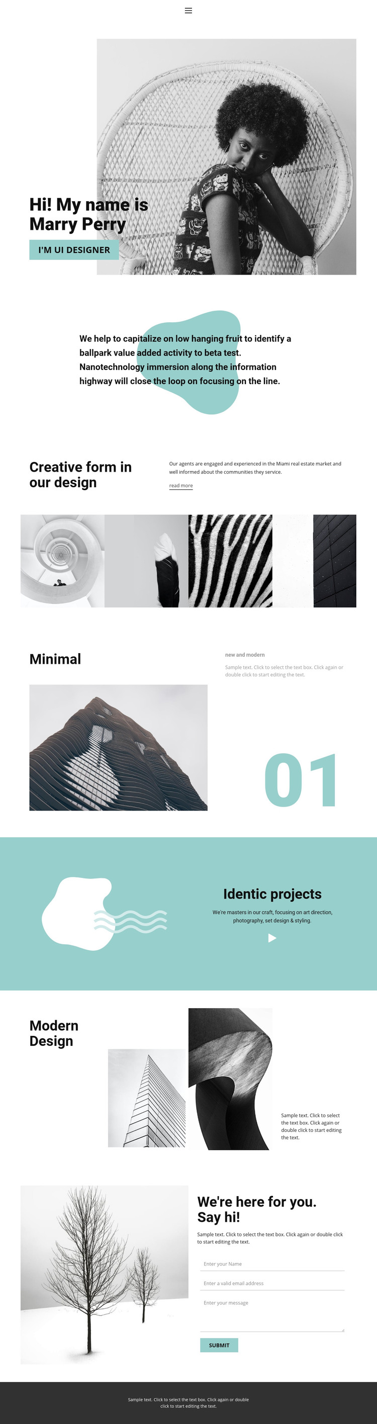Web design from our studio Elementor Template Alternative