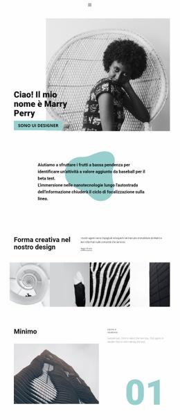 Web Design Dal Nostro Studio - Modello Di Una Pagina