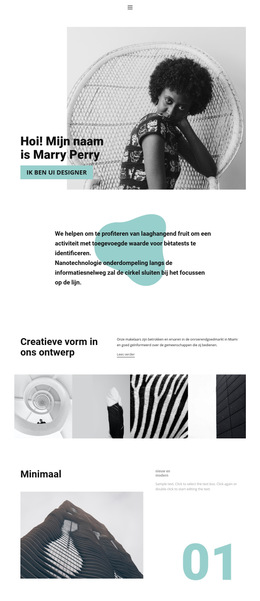Webdesign Vanuit Onze Studio - Eenvoudig Websitesjabloon