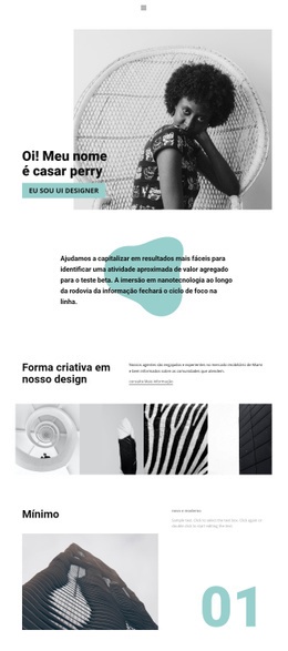 Web Design Do Nosso Estúdio - Modelo Gratuito